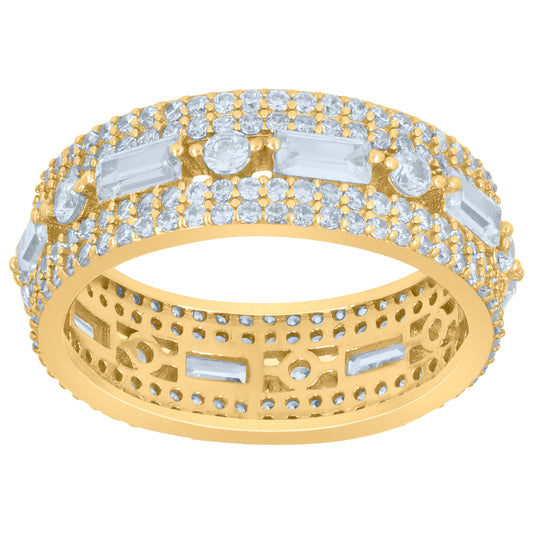 925 Sterling Silver Cz Ring S6