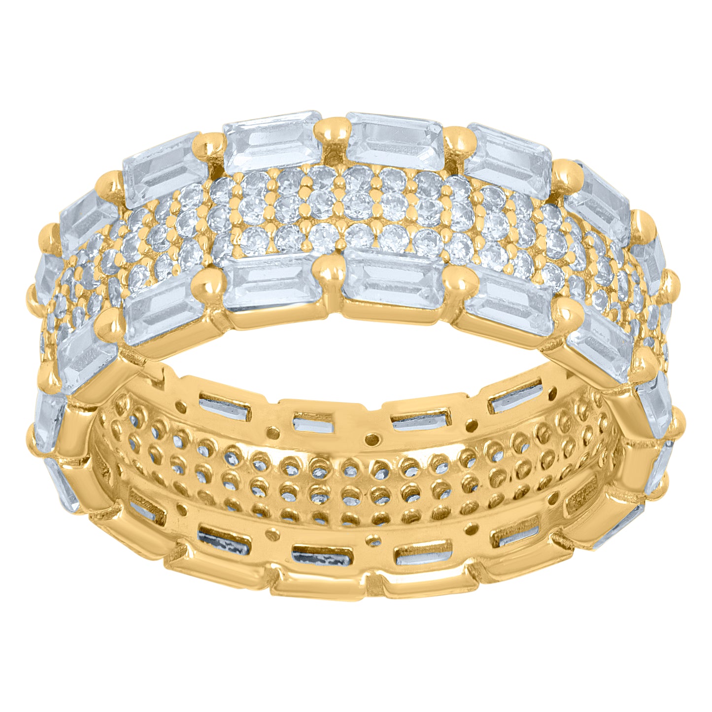 925 Sterling Silver Cz Ring Sz6