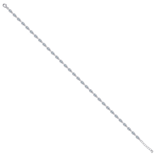 925 Sterling Silver  Anklet 11"