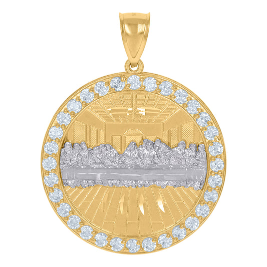 10Kt Gold Cz Pendant