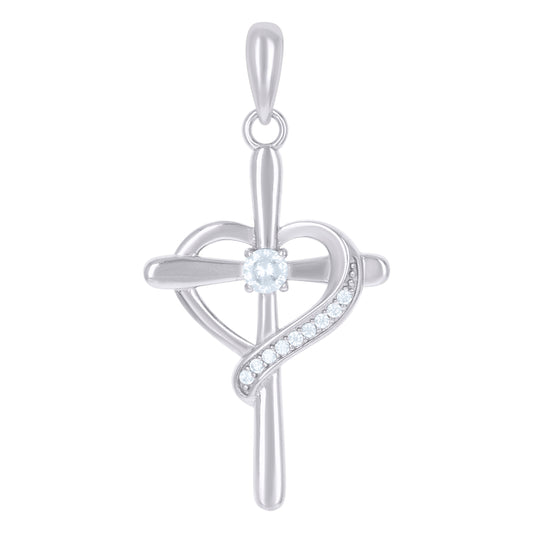 925 Sterling Silver Cz Pendant
