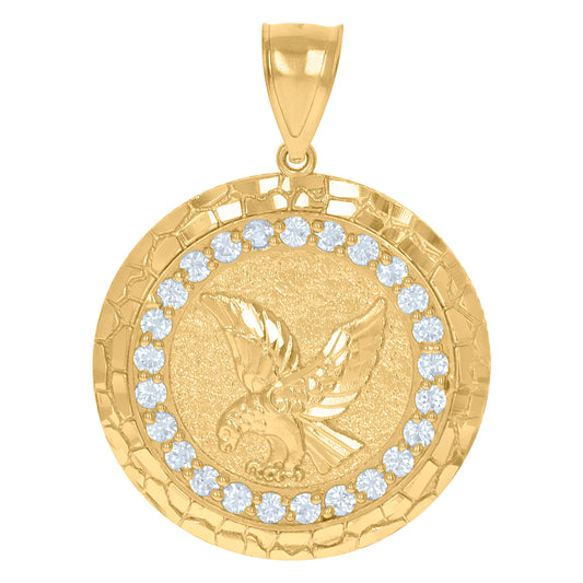 10Kt Gold Cz Pendant