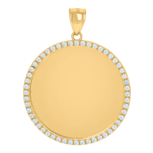 10Kt Gold Cz Pendant