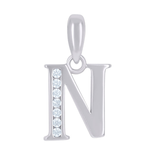 925 Sterling Silver Initial"N"