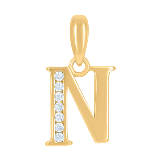 925 Sterling Silver Initial"N"