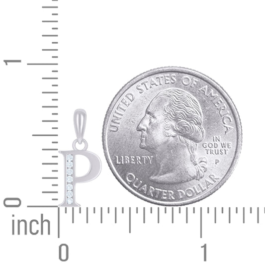 925 Sterling Silver Initial"P"
