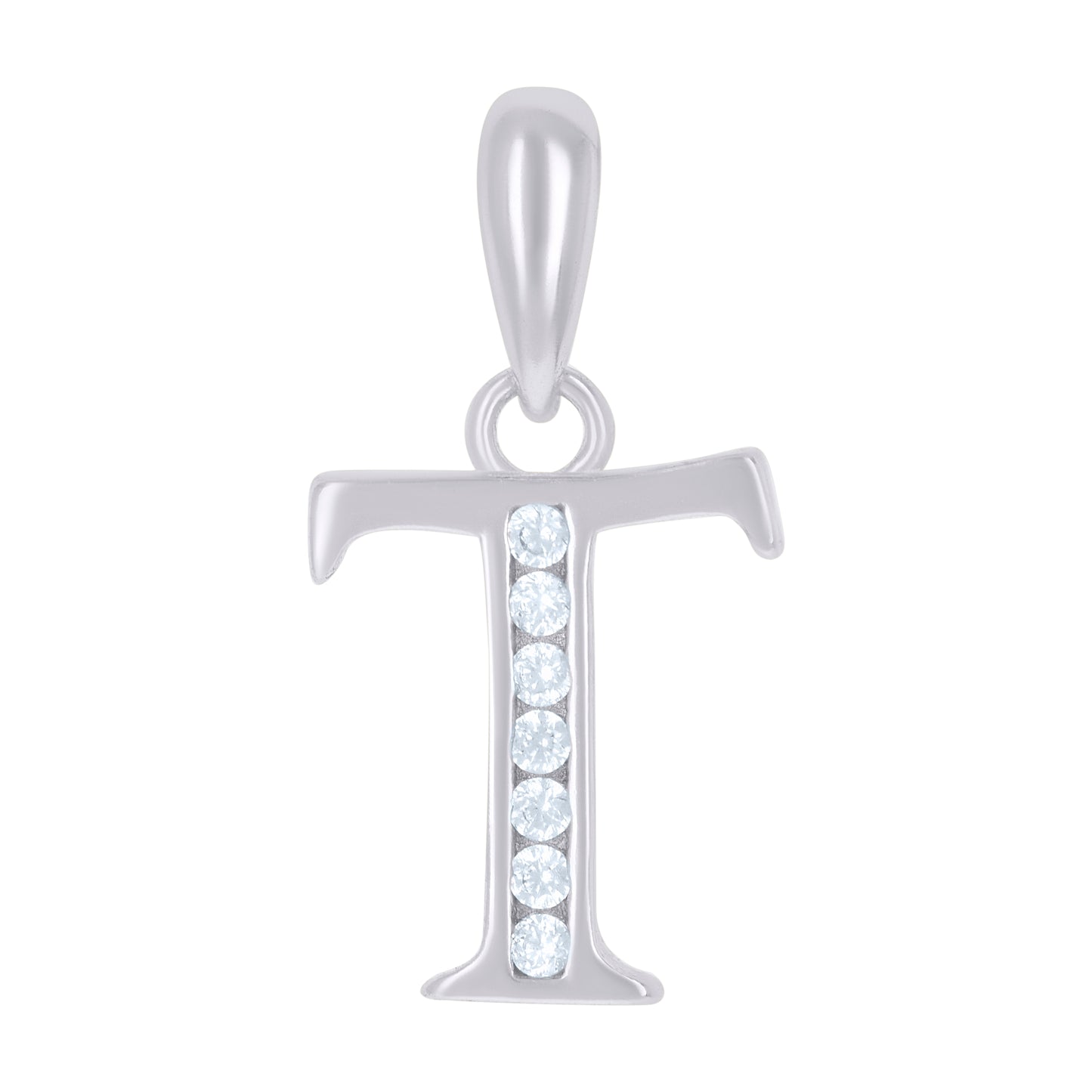 925 Sterling Silver Initial"T"