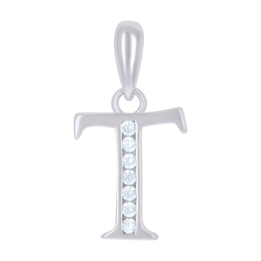 925 Sterling Silver Initial"T"