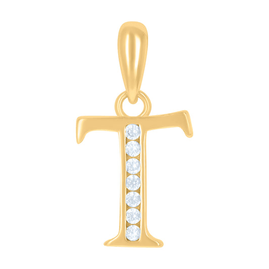 925 Sterling Silver Initial"T"