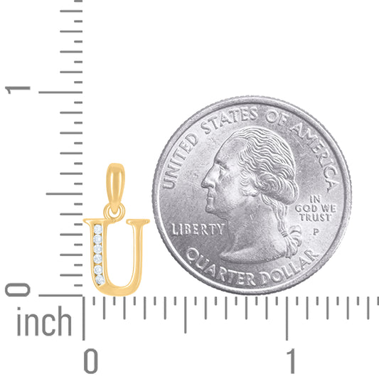 925 Sterling Silver Initial"U"