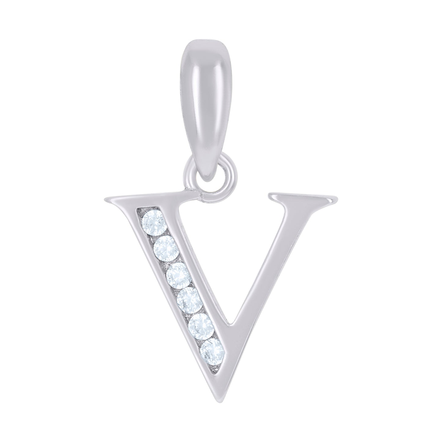 925 Sterling Silver Initial"V"