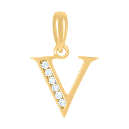 925 Sterling Silver Initial"V"