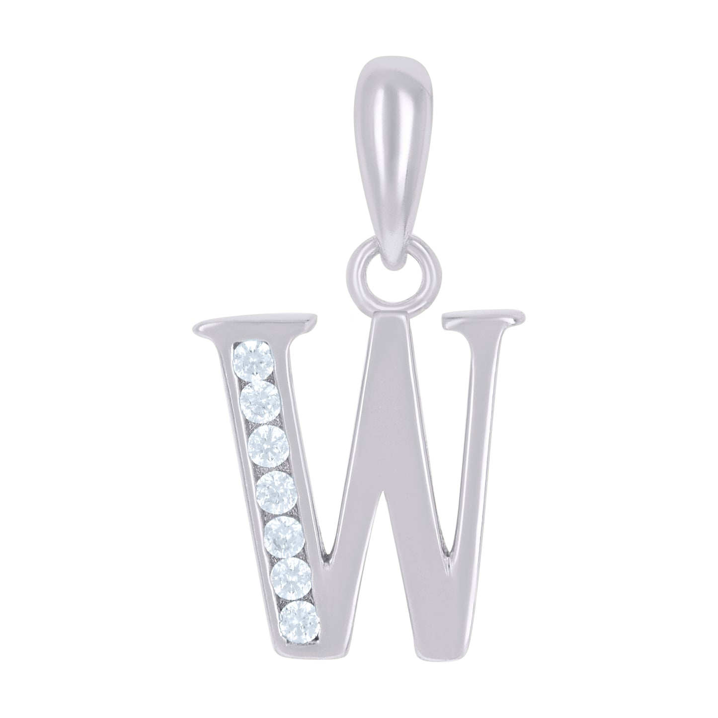 925 Sterling Silver Initial"W"