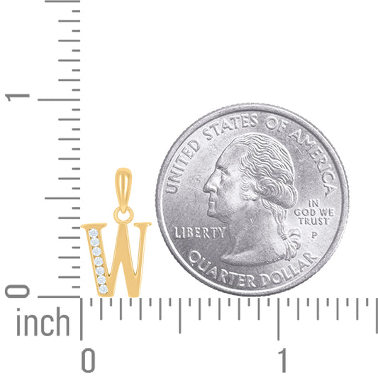 925 Sterling Silver Initial"W"