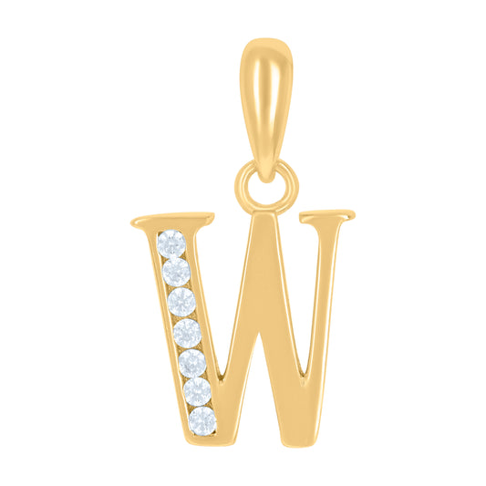925 Sterling Silver Initial"W"