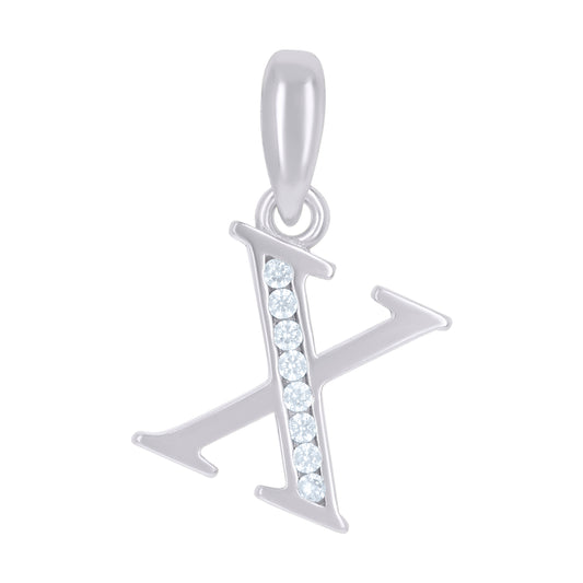 925 Sterling Silver Initial"X"