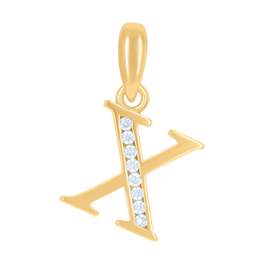 925 Sterling Silver Initial"X"