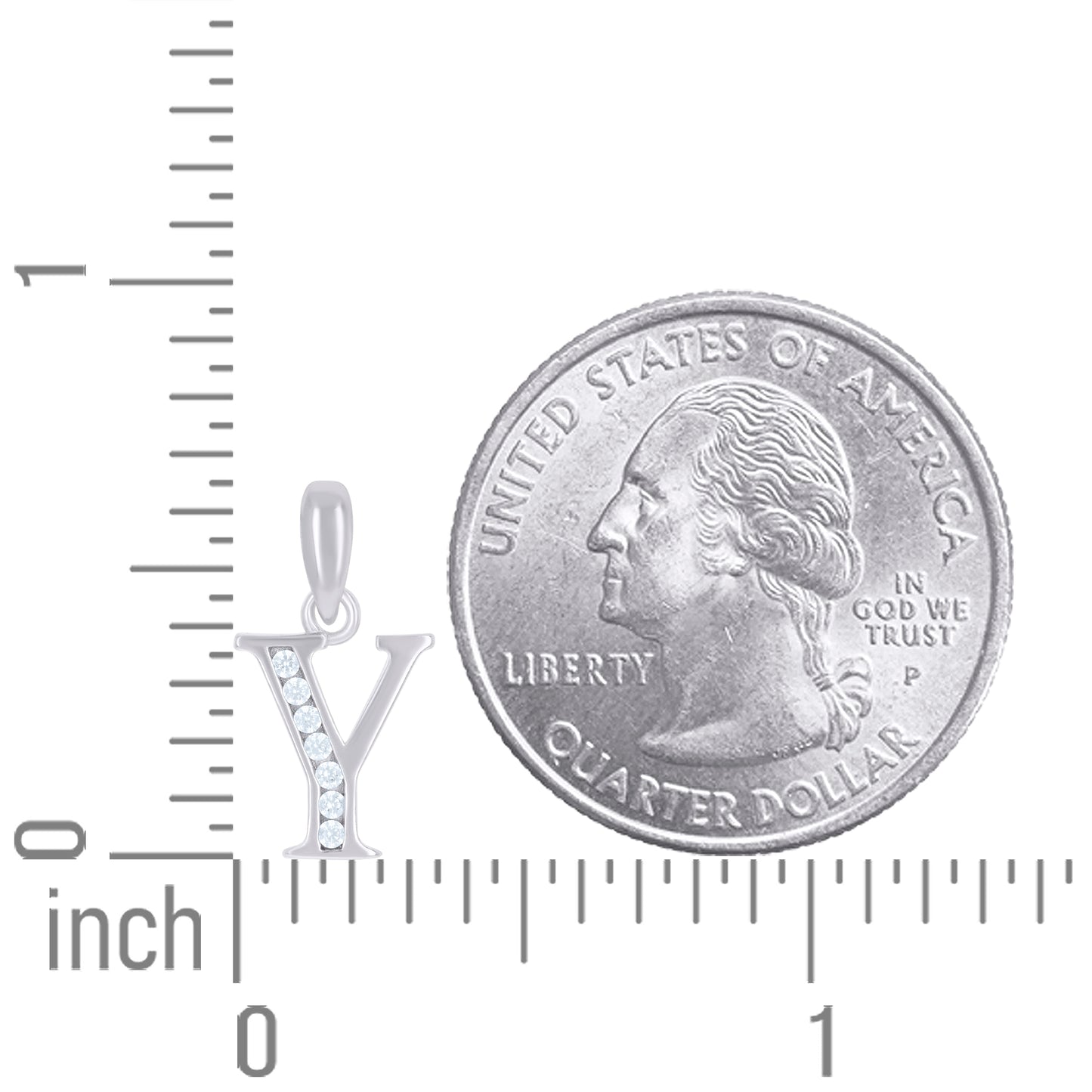 925 Sterling Silver Initial"Y"