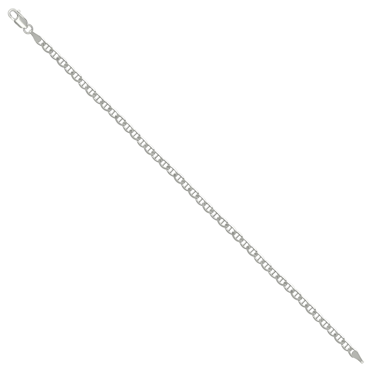 925 Silver Solid Classic Mariner Chain 3mm-9