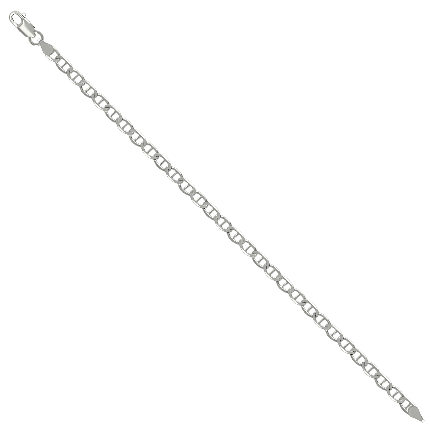 925 Silver Solid Classic Mariner Chain 4mm-9