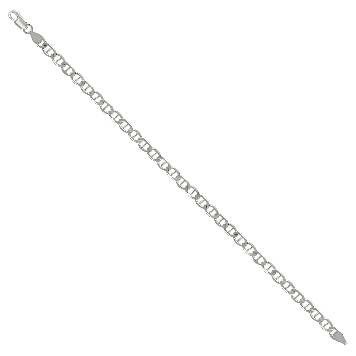 925 Silver Solid Classic Mariner Chain 5mm-9