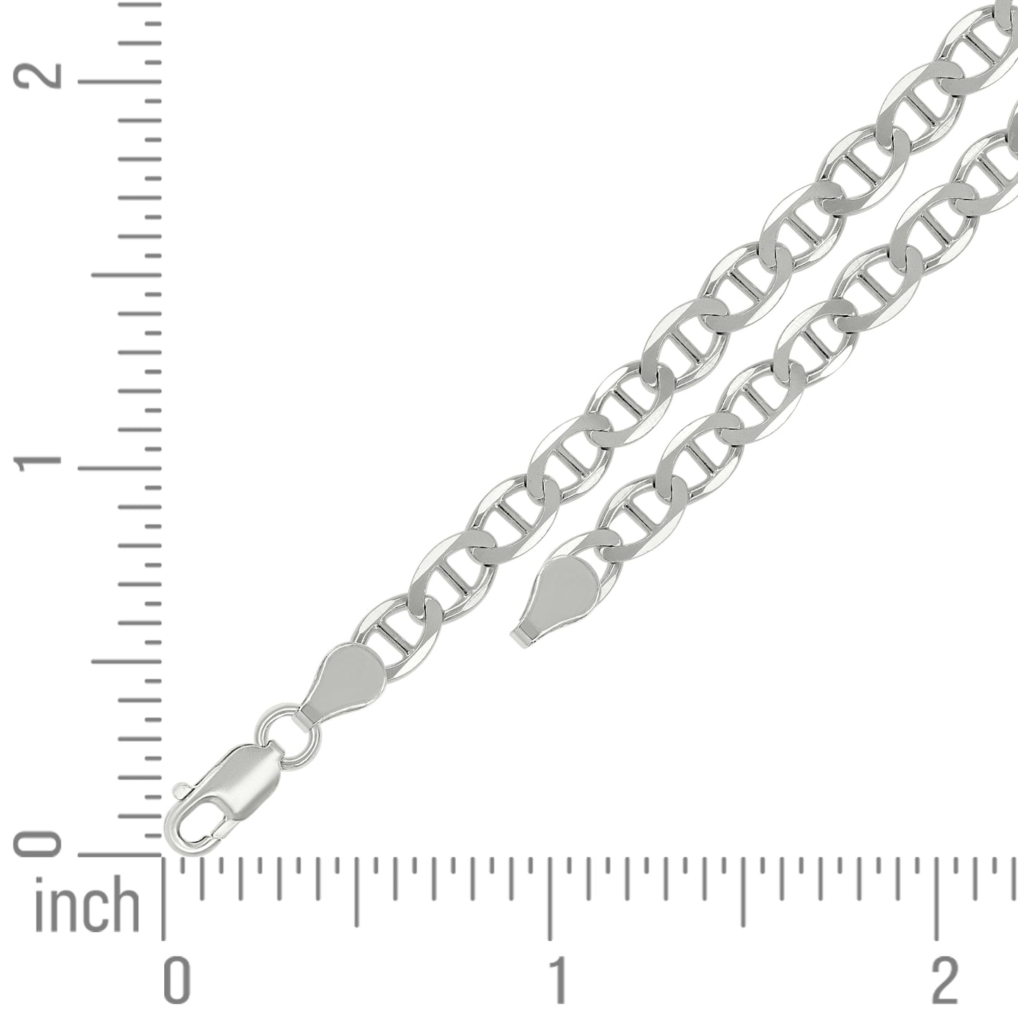 925 Silver Solid Classic Mariner Chain 5mm-9
