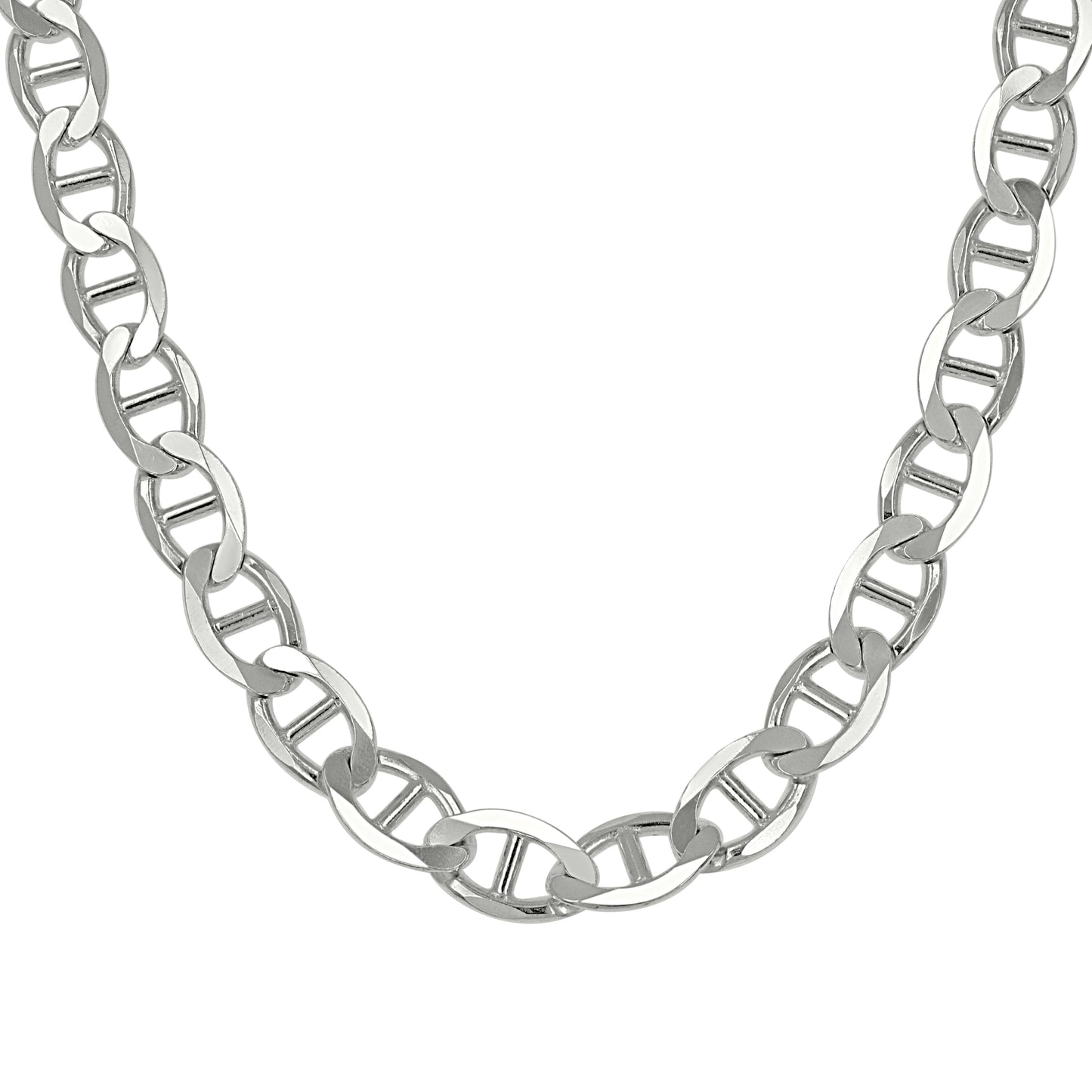 925 Silver Solid Classic Mariner Chain 7mm-9
