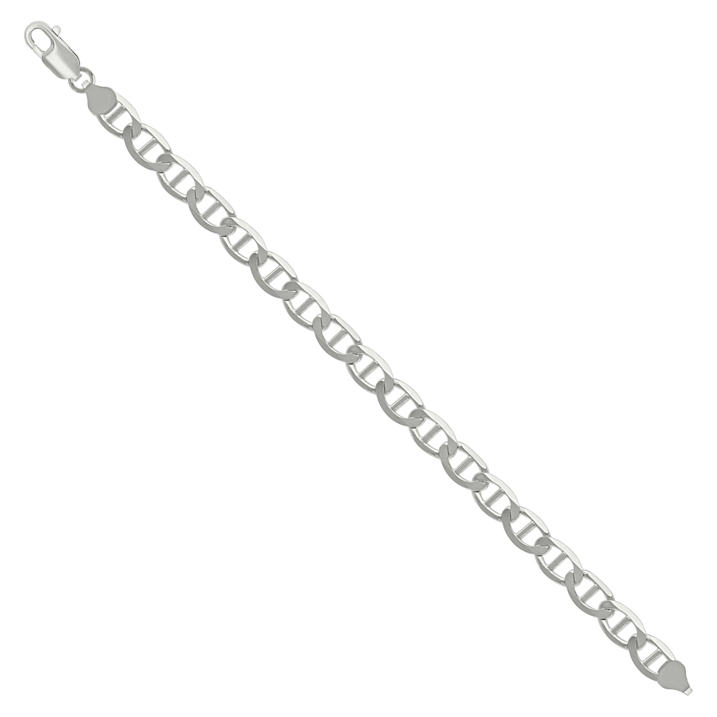 925 Silver Solid Classic Mariner Chain 7mm-9
