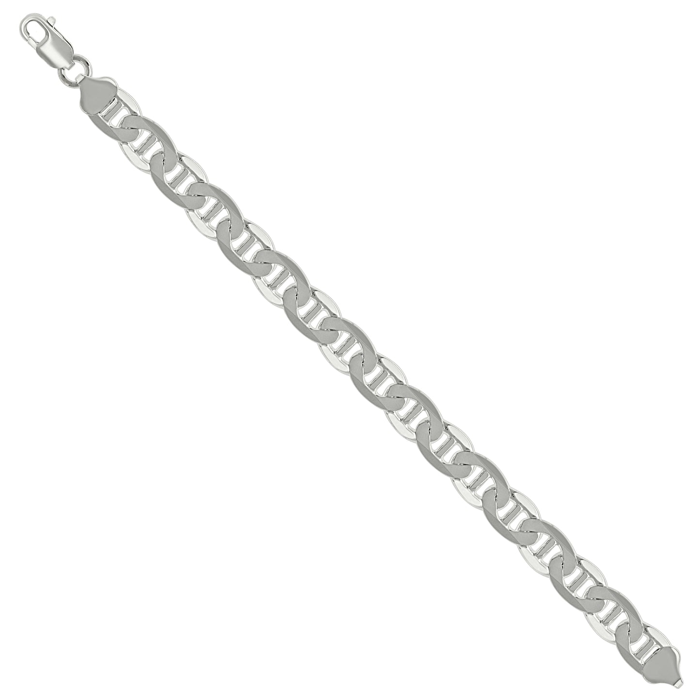 925 Silver Solid Classic Mariner Chain 9.5mm-28