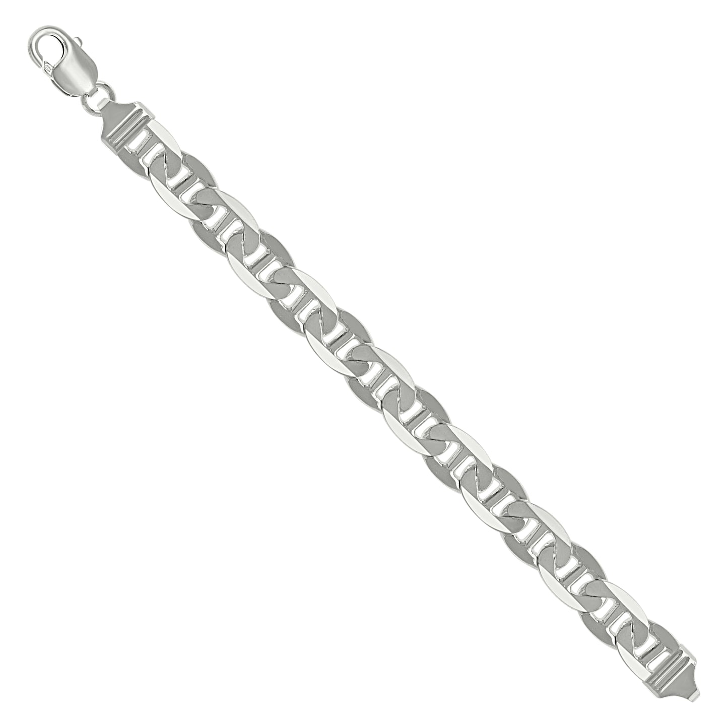 925 Silver Solid Classic Mariner Chain 11mm-9