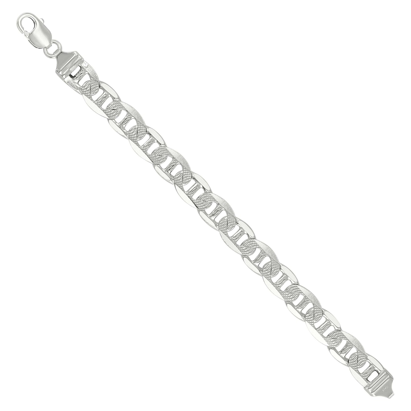 925 Silver Solid Classic Mariner Chain 11mm-9