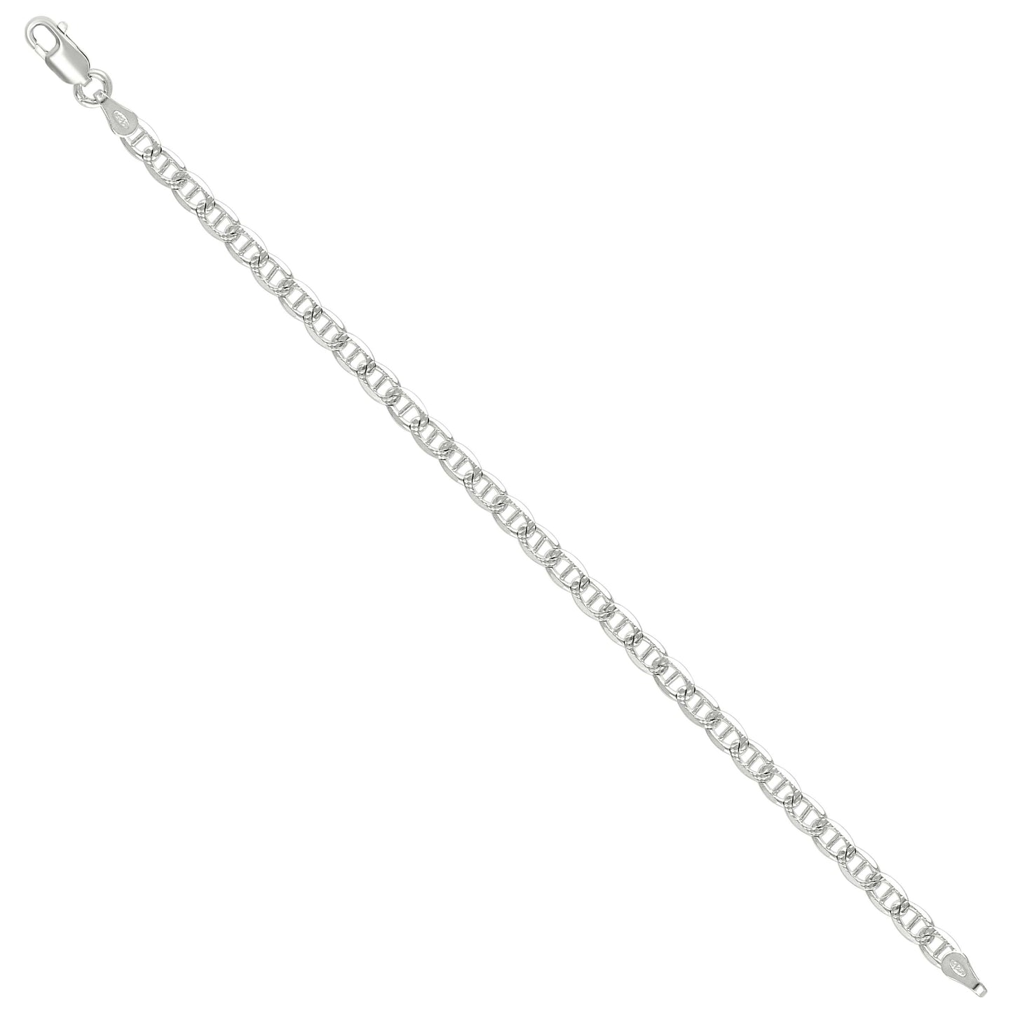 925 Silver Solid Classic Mariner Chain 3mm-9