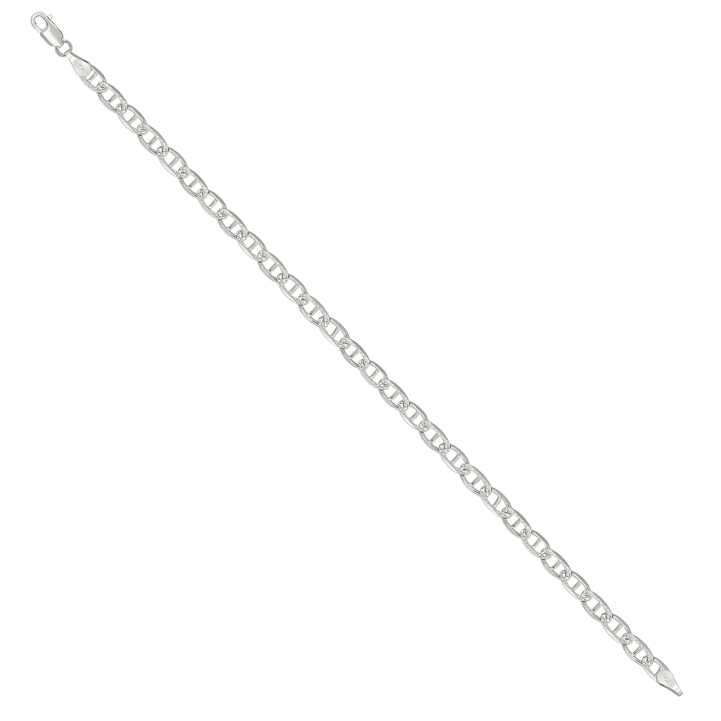 925 Silver Solid Classic Mariner Chain 4mm-9