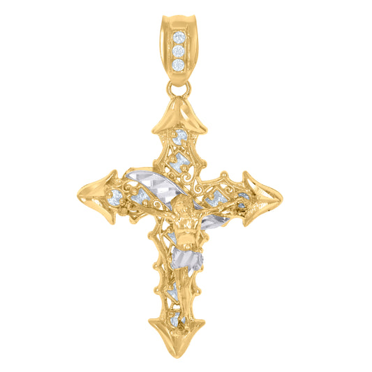 10Kt Gold Cz Pendant