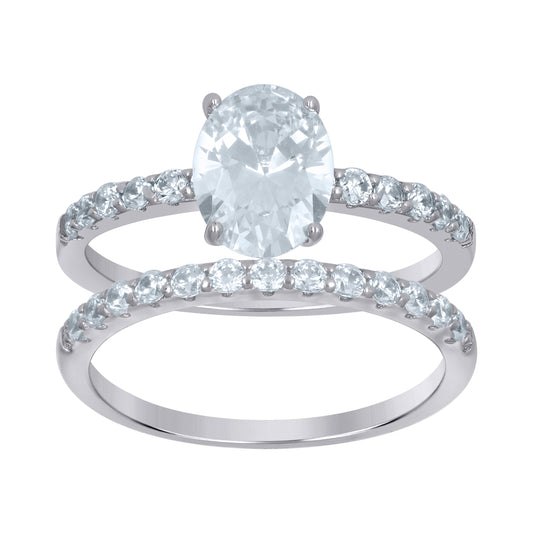 925 Sterling Silver Duo Ring S6