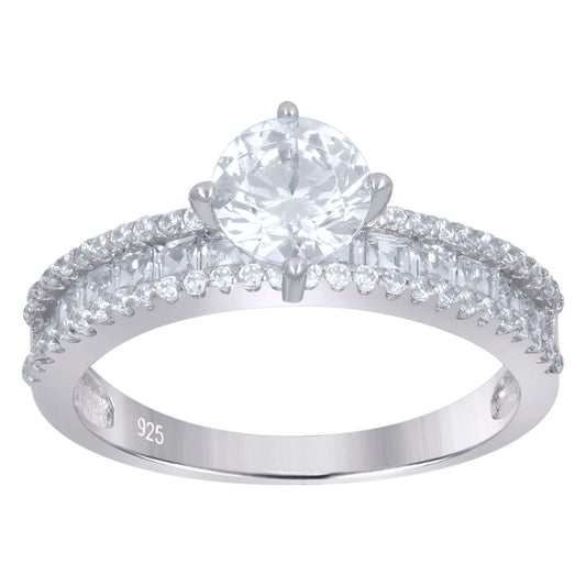 925 Sterling Silver Solitaire Ring S5