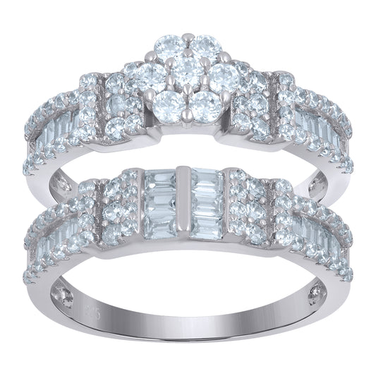 925 Sterling Silver Duo Ring S6