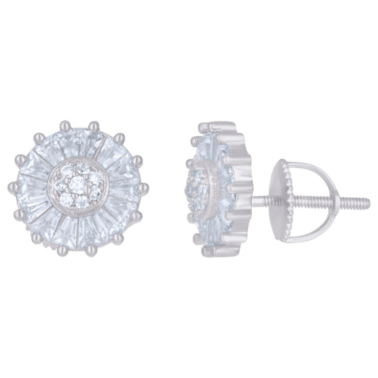 925 Sterling Silver Cz Earrings