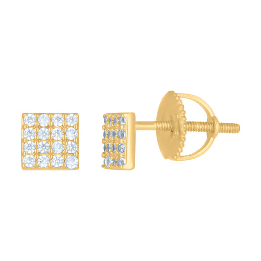 925 Sterling Silver Cz Earring