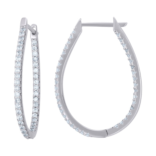 925 Sterling Silver Cz Earrings