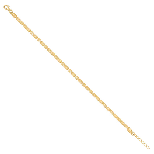 925 Silver Barrel Typhoon Yellow Plated 004-9"