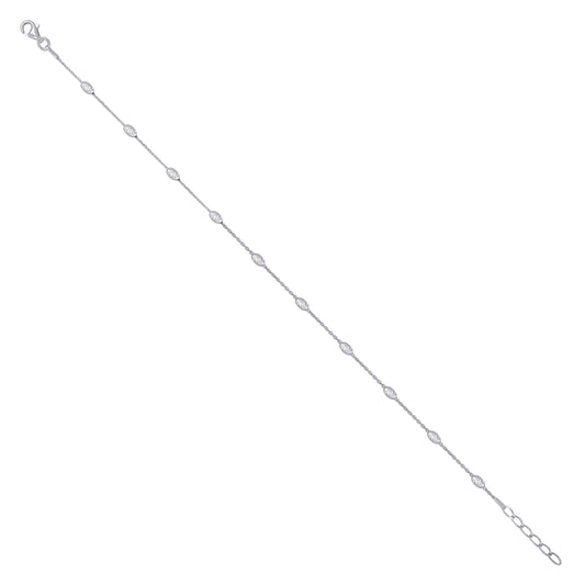 925 Sterling Silver 003 Station Oval Jianzhy Chain
