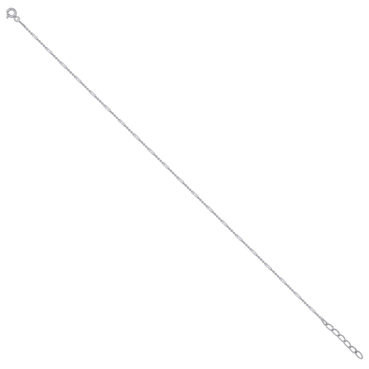 925 Sterling Silver Tube Brite 020 Rhodium Plated