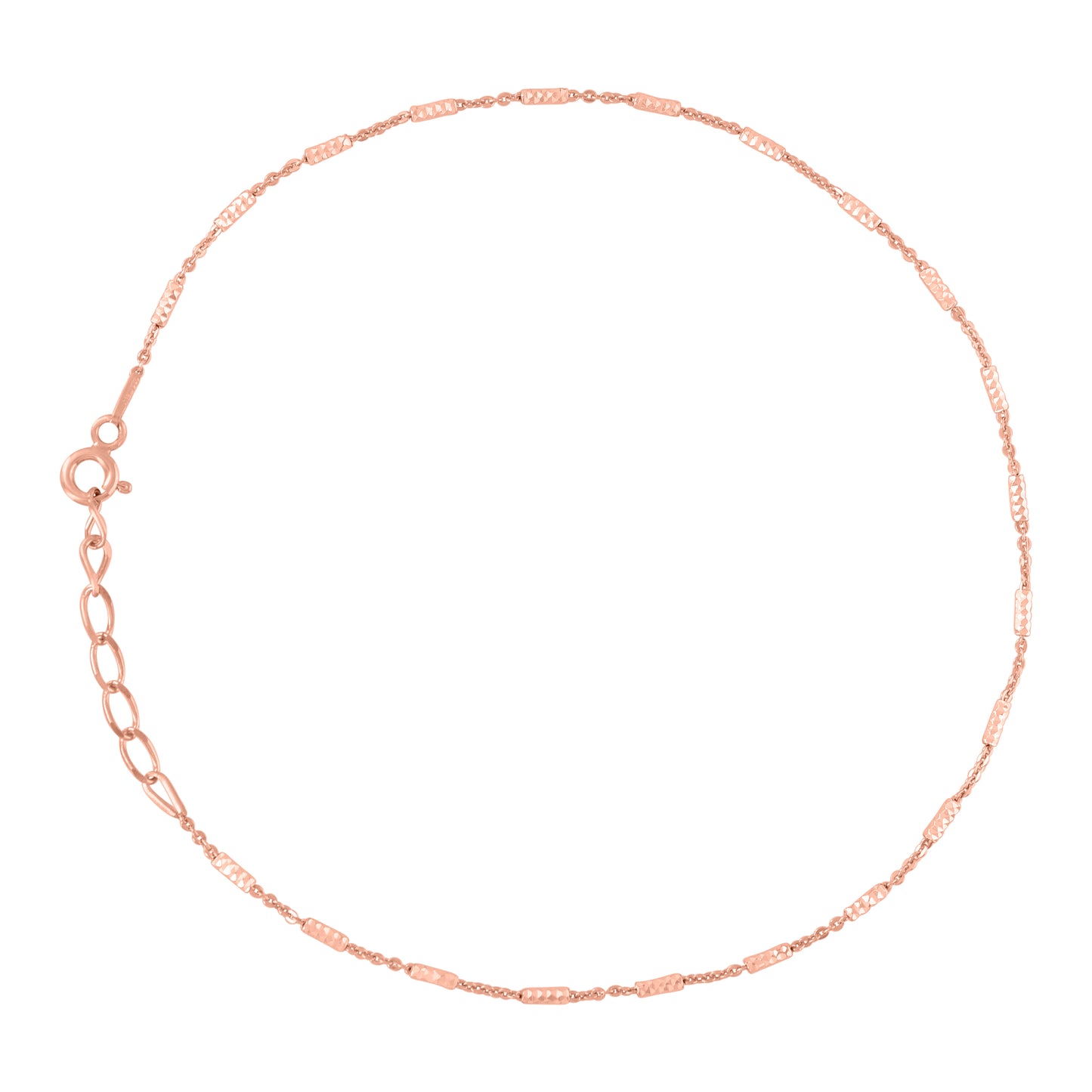 925 Sterling Silver Tube Brite 020 Rose Plated