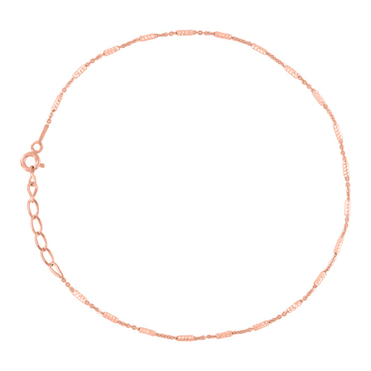 925 Sterling Silver Tube Brite 020 Rose Plated
