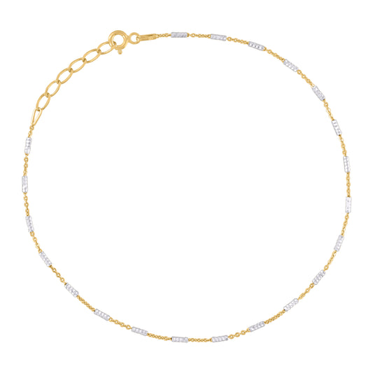 925 Sterling Silver Tube Brite 020 Two-Tone Plated