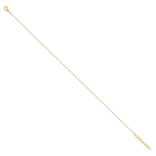 925 Sterling Silver Tube Brite 020 Two-Tone Plated