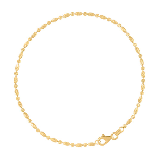 925 Silver 2mm Typhoon Yellow Plated