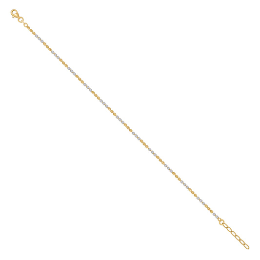 925 Silver Fancy Moon Chain Rose Rhodium Plated 2M