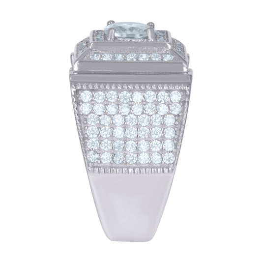 925 Sterling Silver Mens Ring Sz-9